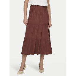ONLY Макси пола Mikka 15324808 Кафяв Regular Fit