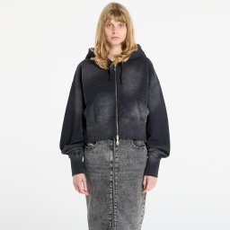 Суитшърт Dime Cropped Zip Hoodie UNISEX Black Washed S