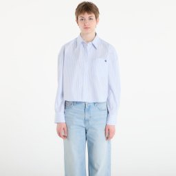 Риза Calvin Klein Jeans Yarndye Cotton Poplin Shirt Blue L