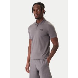 EA7 Emporio Armani Тениска с яка и копчета 8NPF14 PJVQZ U8086 Сив Regular Fit