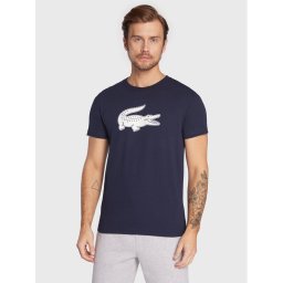 Lacoste Тишърт TH2042 Тъмносин Regular Fit