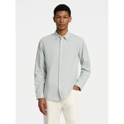 Selected Homme Риза 16078867 Зелен Slim Fit