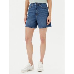 Lee Дънкови шорти Stella 112364098 Тъмносин Wide Leg