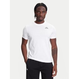 Kappa Тишърт Logo Korpo Cafers 304J150 Бял Slim Fit