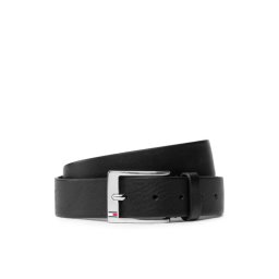 Tommy Hilfiger Мъжки колан New Aly Belt AM0AM08363 Черен