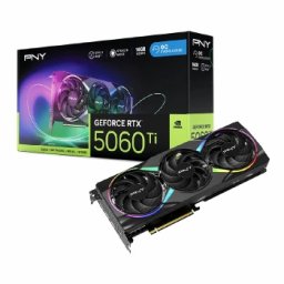 PNY GeForce RTX 5060 Ti 16GB GDDR7 OC EPIC-X RGB Triple Fan VCG5060T16TFXXPB1-O
