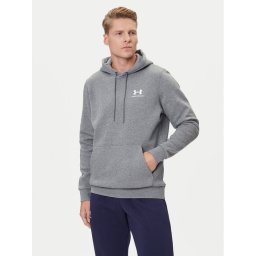 Under Armour Суитшърт UA Essential Fleece Hoodie 1373880 Сив Regular Fit