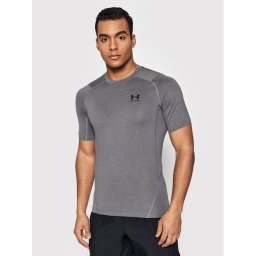 Under Armour Тениска от техническо трико HeatGear® 1361518 Сив Slim Fit