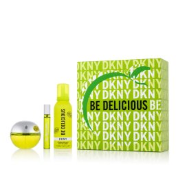 DKNY Be Delicious комплект за жени Eau de Parfum 100 ml + Eau de Parfum 15 ml + пяна за душ 150 ml