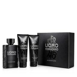 Ferragamo Uomo Signature Подаръчен комплект EDP 100 ml + шампоан и душ гел 100 ml + балсам за след б