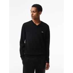 Lacoste Пуловер AH1951 Черен Regular Fit