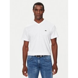 Lacoste Тишърт TH5077 Бял Regular Fit