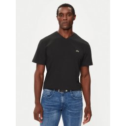 Lacoste Тишърт TH5077 Черен Regular Fit