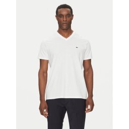 Lacoste Тишърт TH6710 Бял Regular Fit