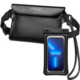 Водоустойчиви калъфи Spigen Aqua Shield WaterProof Floating Case + WaterProof Waist Bag A621 Set - Черен