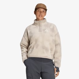 Суитшърт adidas Terrex Multi High Pile Fleece Pullover Wonder Alumina/ Light Brown M