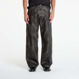 Панталони Palm Angels Curved Logo Coated Pants Dark Grey/ Black L