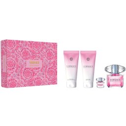 Versace Bright Crystal Комплект (EDT 90ml + EDT 5ml + BL 100ml + SG 100ml) за Жени