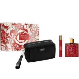 Versace Eros Flame Комплект (EDP 100ml + EDP 10ml + Trousse) за Мъже