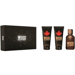 Dsquared2 Wood for Him Комплект (EDT 100ml + SG 100ml + AS Balm 100ml) за Мъже