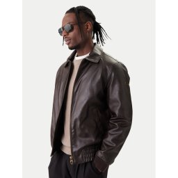 Guess Яке от имитация на кожа M6RL0A WJ260 Кафяв Regular Fit