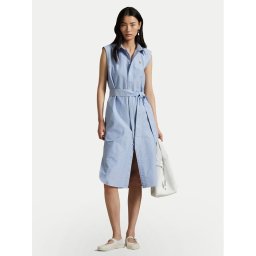 Polo Ralph Lauren Рокля тип риза 211965853002 Светлосиньо Regular Fit