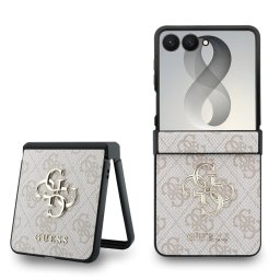 Кейс Guess PU 4G Metal Logo Case за Samsung Galaxy Z Flip 8 - Розов