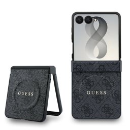 Кейс Guess PU Leather 4G Magnetic Case за Samsung Galaxy Z Flip 8 - Черен