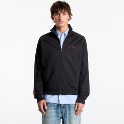 Суитшърт FRED PERRY Contrast Tape Track Jacket Black M