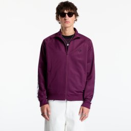 Суитшърт FRED PERRY Contrast Tape Track Jacket Plum XL