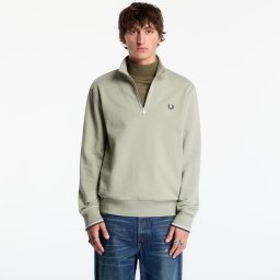 Суитшърт FRED PERRY Half Zip Sweatshirt Seagrass XL