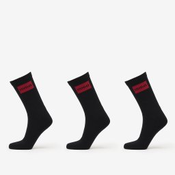 Чорапи Hugo Boss Men-H-3-Pack Qs Rib Label Cc Black 43-46