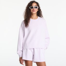Потник Nike 24.7 ImpossiblySoft Women's Dri-FIT Oversized Crew-Neck Top Bleached Lilac/ Platinum Violet S
