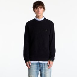 Пуловер FRED PERRY Waffle Stitch Jumper Black L