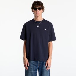 Тениска FRED PERRY Printed Tape Tshirt Navy XL
