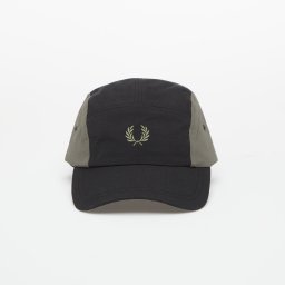 Шапка FRED PERRY Blocked 5 Panel Ripstop Cap Black Universal