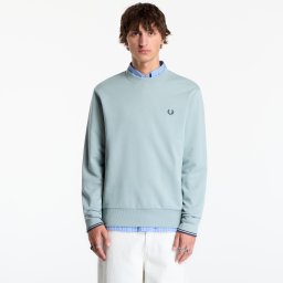 Суитшърт FRED PERRY Crew Neck Sweatshirt Silver Blue XL