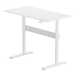 Компютърно бюро RFG Adler 2.6 (G04-22D-BS/WHITE), до 15кг. максимално натоварване, регулируема височина, поставка за слушалки, бяло
