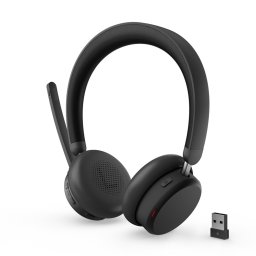 Конферентни слушалки Lenovo 6550, Hybrid ANC, сертифицирани за Microsoft Teams, до 60 часа време на работа, Bluetooth, USB, черни