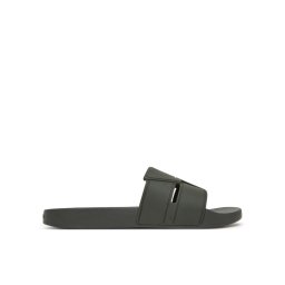 Calvin Klein Чехли Pool Slide Double T HM0HM01752 Каки