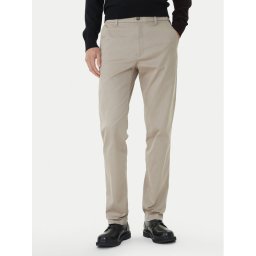 Calvin Klein Чино панталони LV040EM633 Бежов Slim Fit