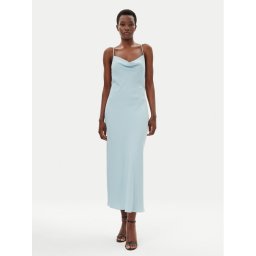 Calvin Klein Лятна рокля LV044B053G Светлосиньо Slim Fit