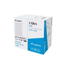 Lanberg LAN cable 1GB/s 100m solid cca grey