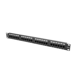 Lanberg patch panel 24 port 1U CAT.5E, black