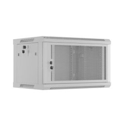 Lanberg rack cabinet 19" wall-mount 6U/600x450 with perforated door grey (f