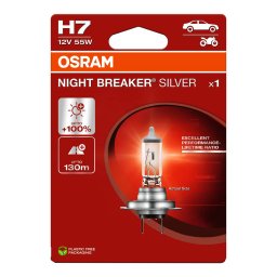 OSRAM NIGHT BREAKER SILVER 1BL H7 55W 3200K