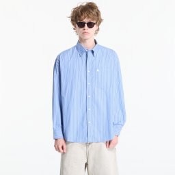 Риза Carhartt WIP L/S Keene Shirt UNISEX Keene Stripe, Curacao L