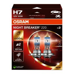 OSRAM NIGHT BREAKER 220 2HB H7 55W 3700K