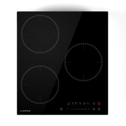 Klarstein Delicatessa Индукционен плот, 45 см, 6600 W, 3 нагреваеми плочи, Slider-Control, Boost (CP4-KL-DLT-45-Bl)