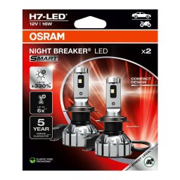 OSRAM NIGHT BREAKER LED SMART 2HB H7 16W 6000K